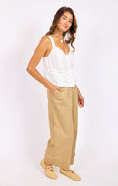 Percy Lace Trim Cami in Ivory - mood image