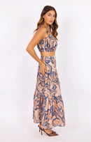 Wild City Crop Top in Navy-Multi - mood image