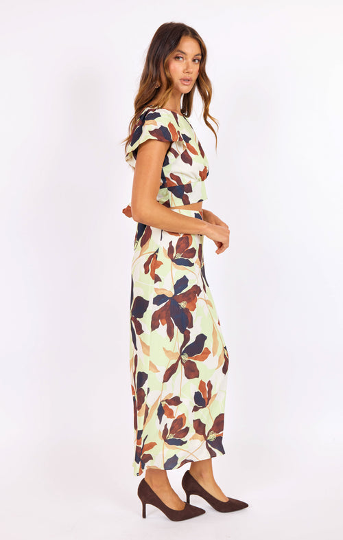 Day In The City Top in Lime-Multi - mood image