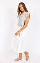 Chill Girl Crop Top in Heather Grey - mood image