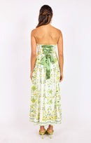 Dandelion Dreams Tube Maxi Dress in Citron Multi - back view