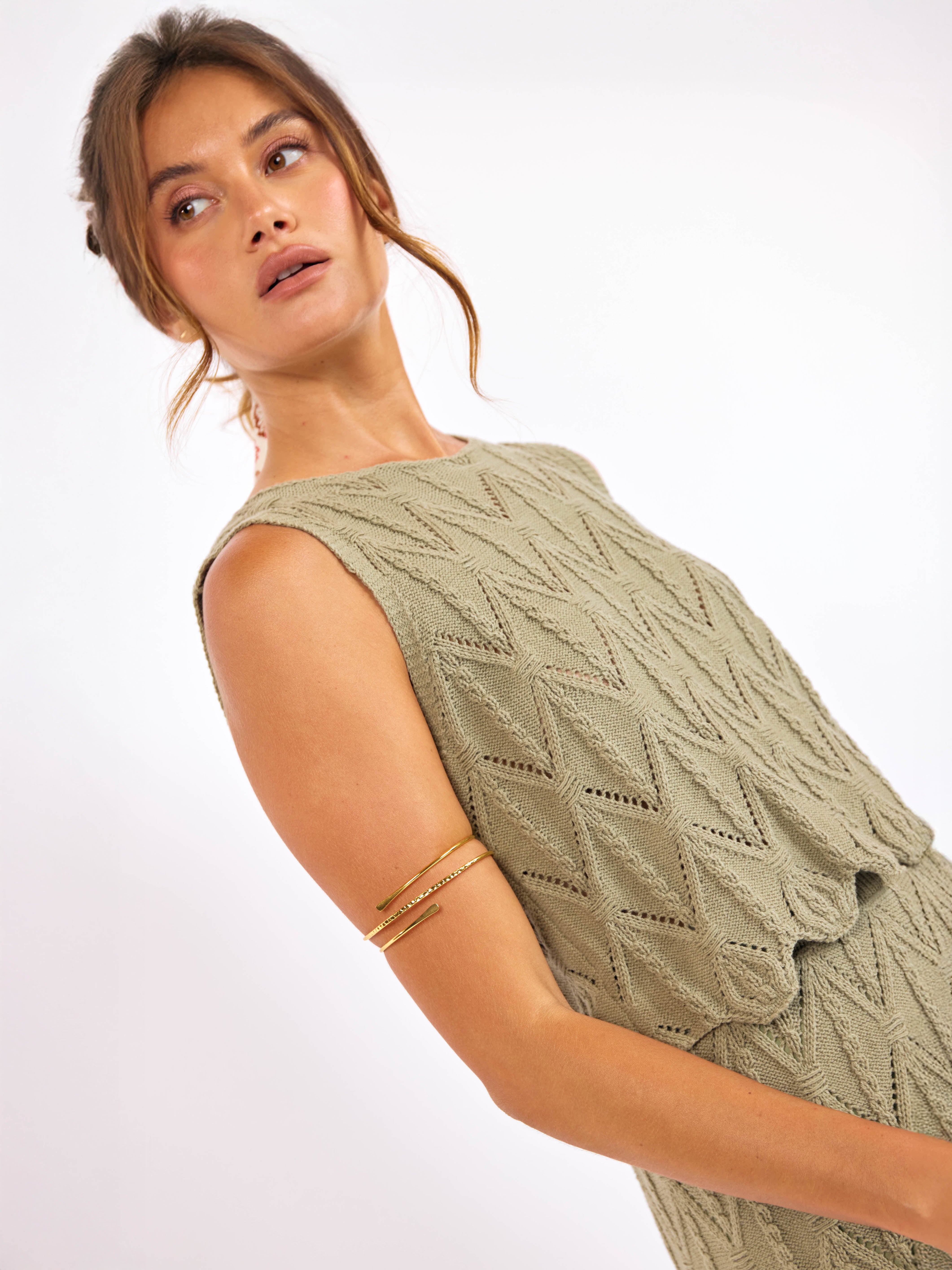 Succulent Sweater Tank in Sage - mood image