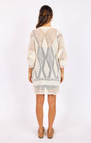 Charlottes Web Cardigan in Cream - back view