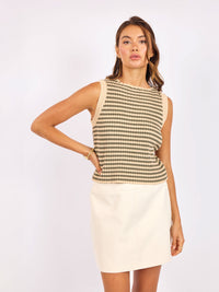Mona Stripe Sweater Tank
