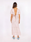 Rosebud Maxi Skirt in Pink Multi - back view