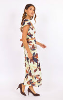 Day In The City Maxi Skirt in Lime-Multi - mood image