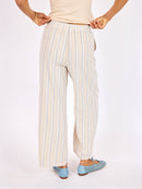 The Lands Pullon Pants in Blue Multi - back crop view