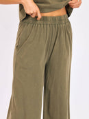 Gila Knit Pants in Sage - detail view