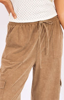 Highline Pull On Pants in Taupe - detail view