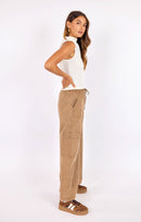 Highline Pull On Pants in Taupe - mood image