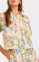 Nostalgic Paradise Button Up in Color - detail view