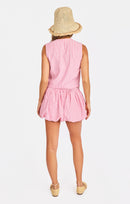 Lollygag Button Up Tank in Color - back view