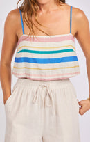 Sail Away Tank in Multi - detail view