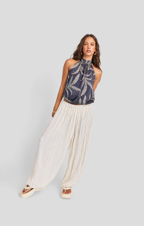 Nautical Nights Top in Navy Oatmeal - mood image