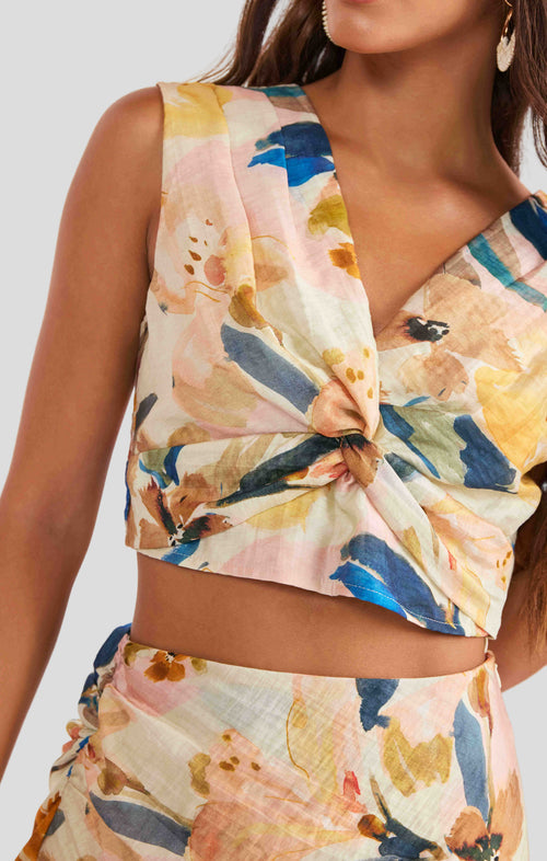 Mangrove Crop Top in Multi - detail view