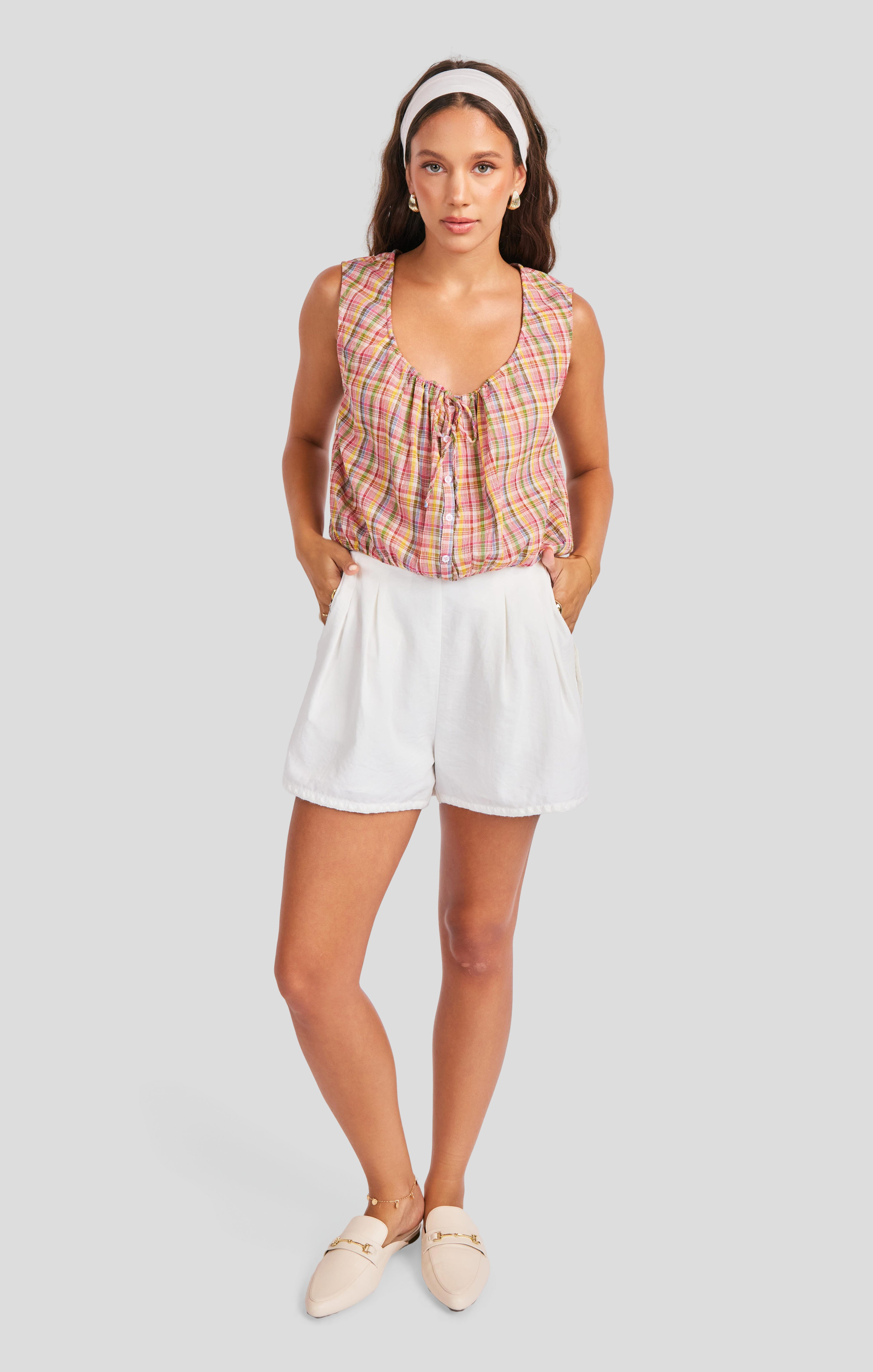 Beachside Leisure Tank in Multi - front view