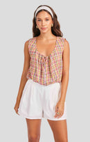 Beachside Leisure Tank in Multi - front crop view