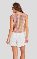 Beachside Leisure Tank in Multi - back crop view