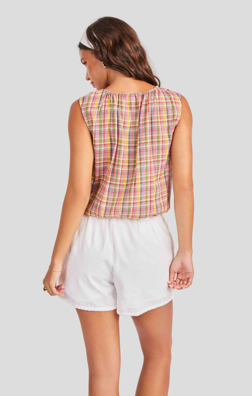 Beachside Leisure Tank in Multi - back crop view