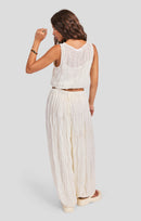 Solstice Bubble Top in Ivory - back view