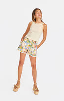 Riptide Embroidered Tank in Color - front crop view
