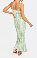 Tropical Storm Slip Dress in Color - back crop view