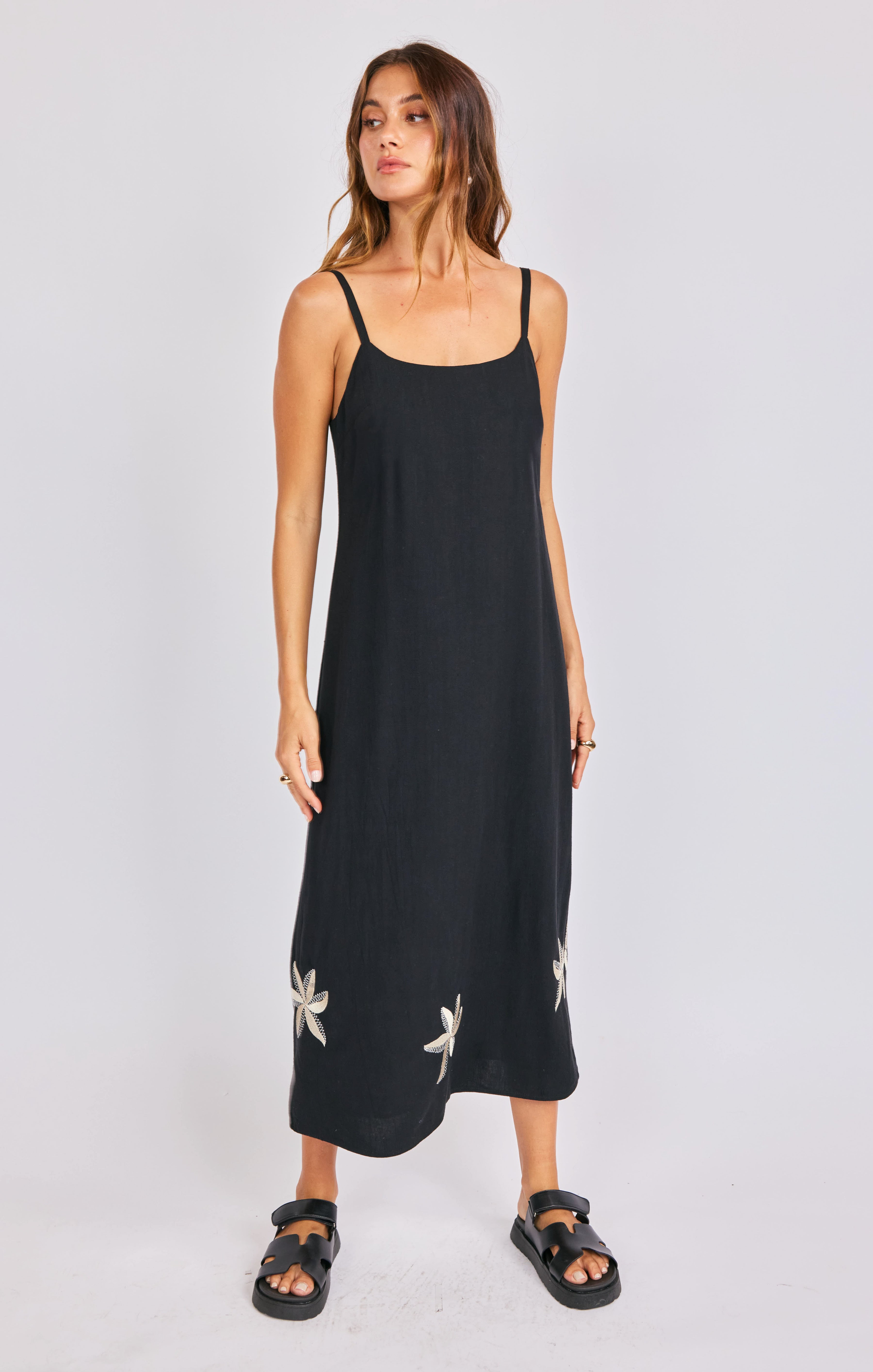 Neptune Embroidered Maxi Dress