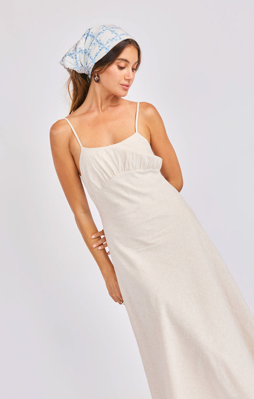 Sandbar Tank Dress in Natural - detail view