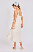 Sandbar Tank Dress in Natural - back crop view
