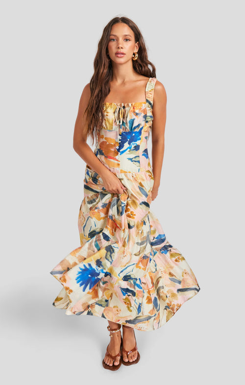 Mangrove Maxi Dress in Multi - front crop view