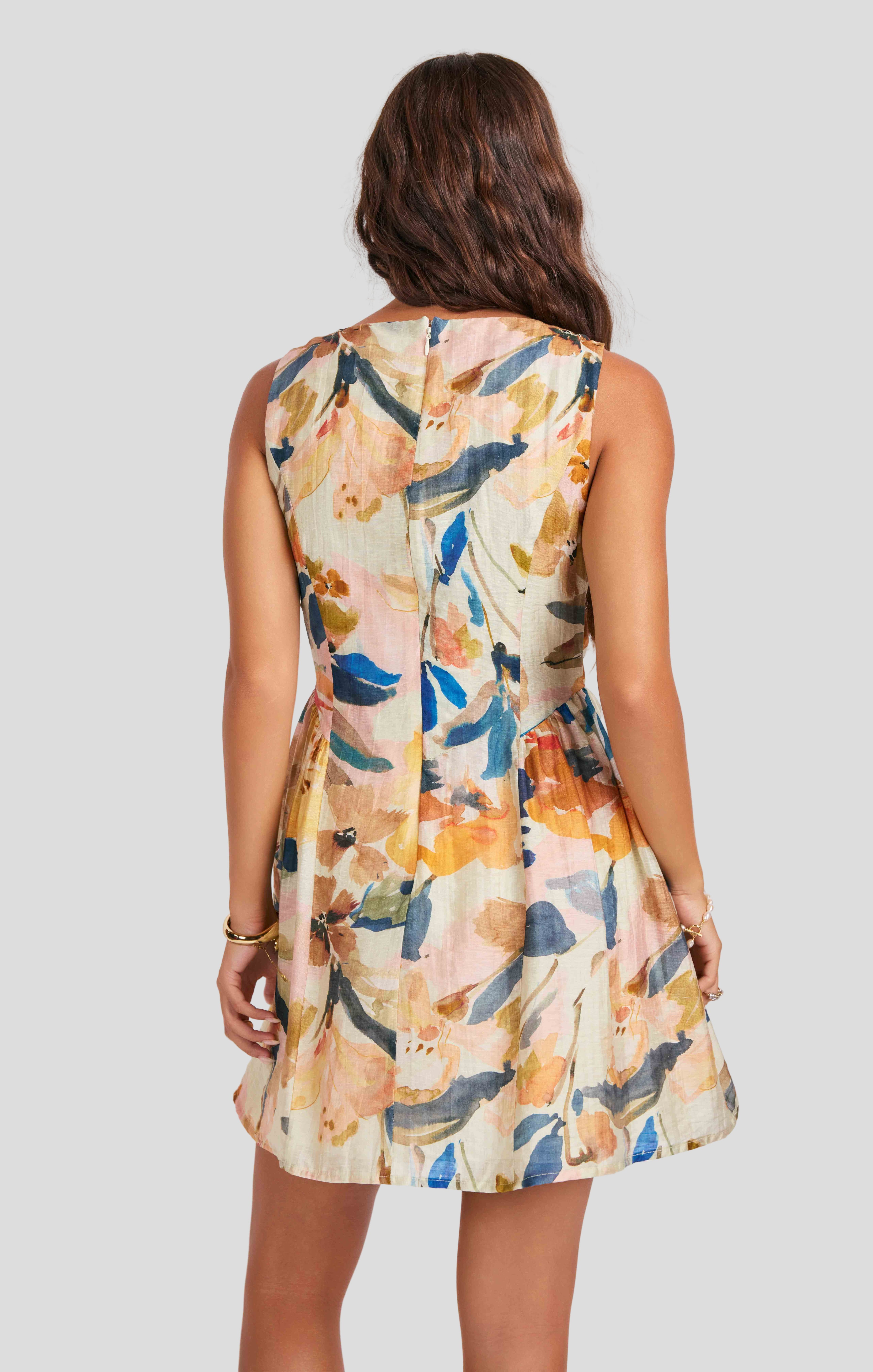 Mangrove Mini Dress in Multi - back crop view