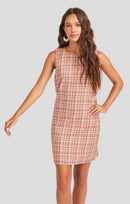 Beachside Leisure Dress in Multi - front crop view