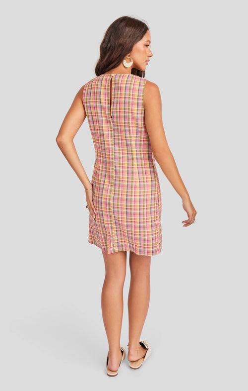 Beachside Leisure Dress in Multi - back view