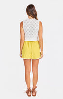 Conch Sweater Vest in Color - back view