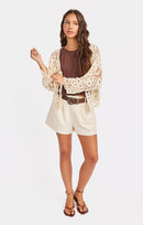 Castaway Cardigan in Color - front view