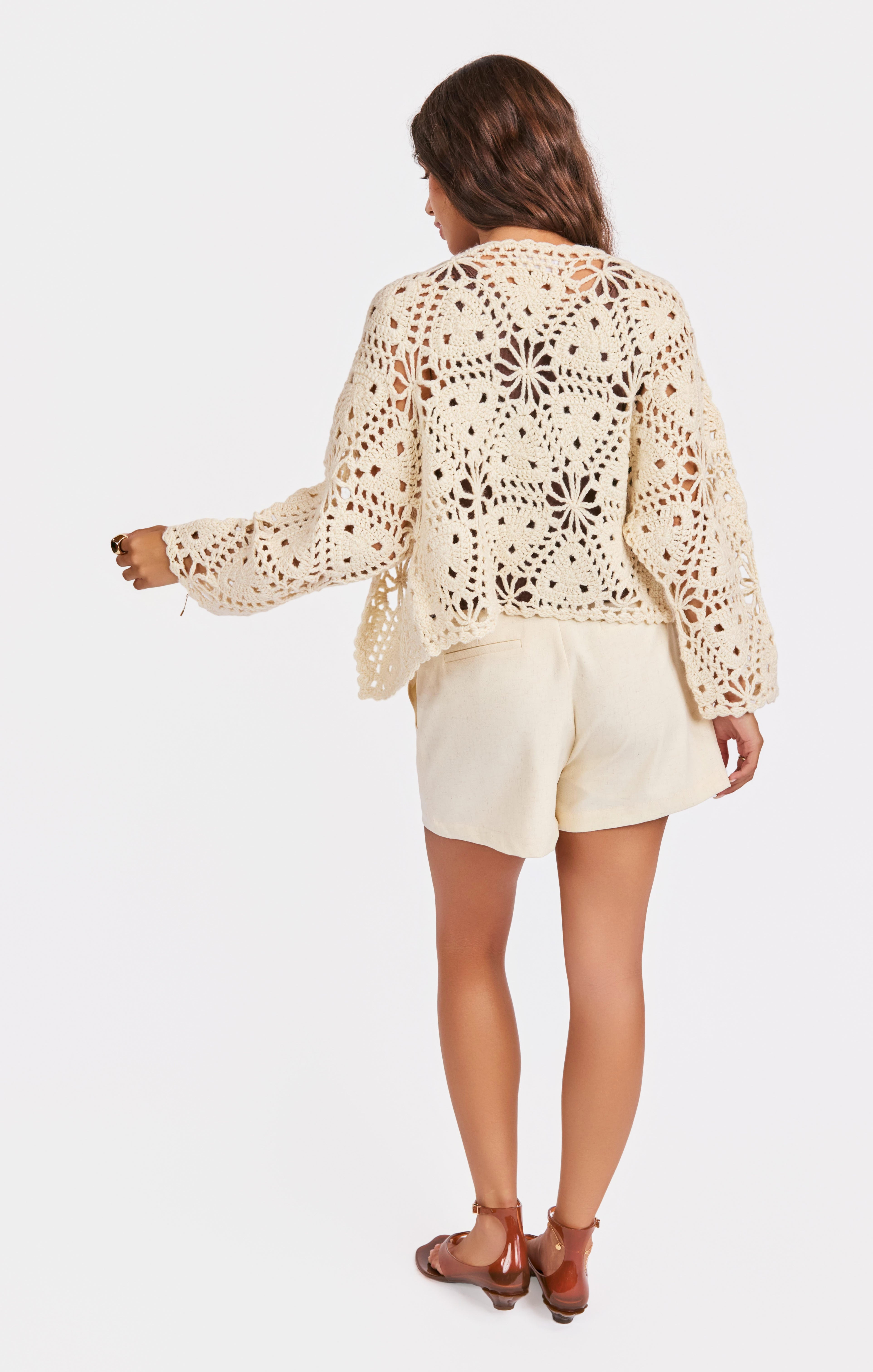 Castaway Cardigan in Color - back view