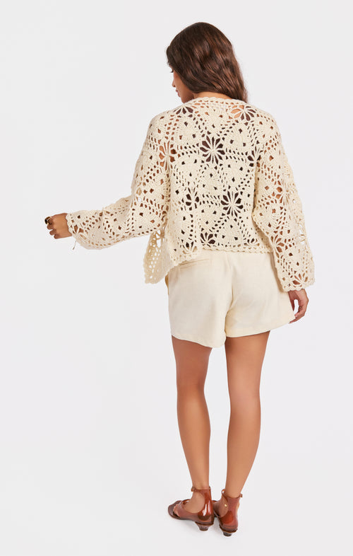 Castaway Cardigan in Color - back view