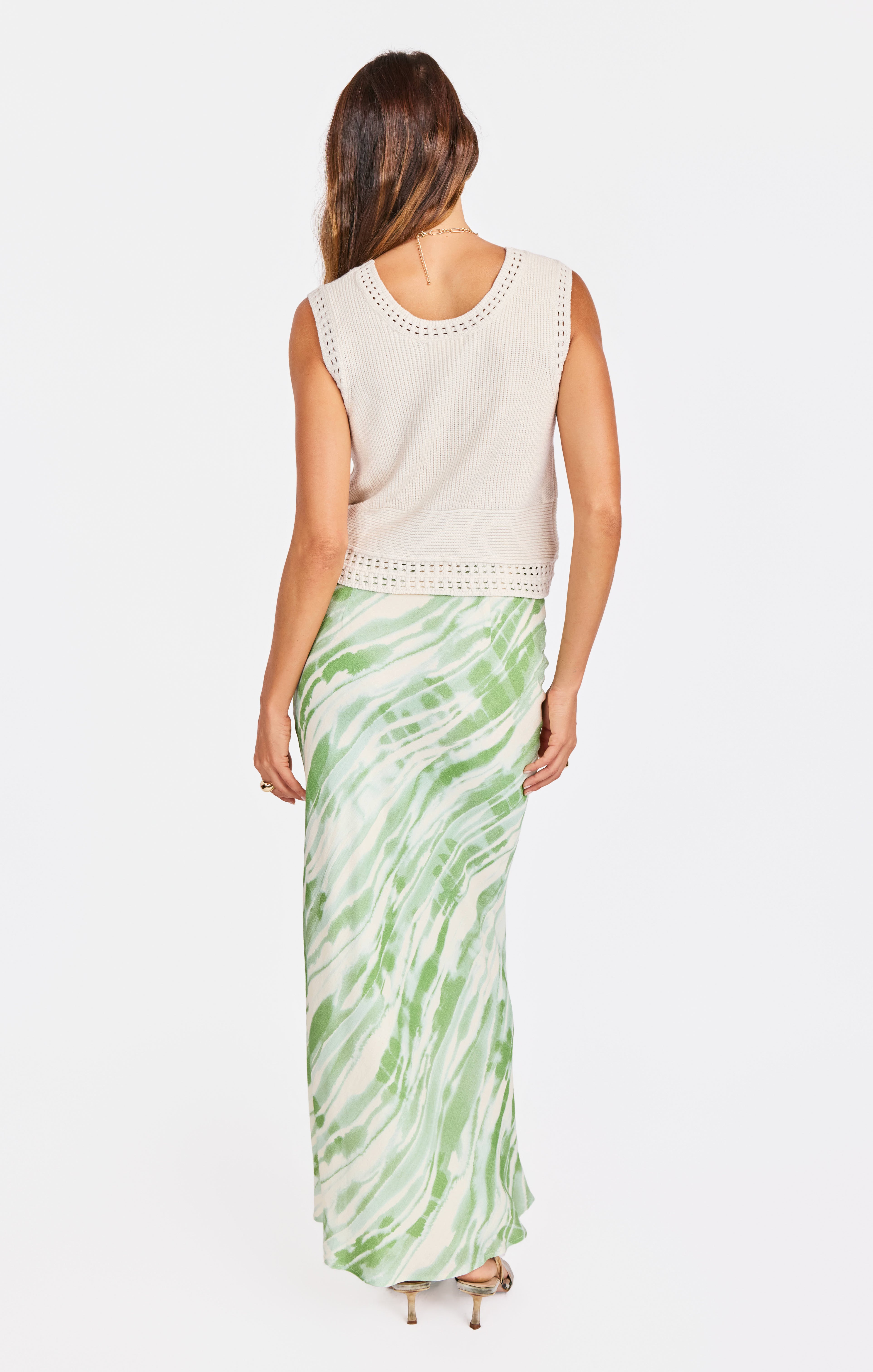Finn Knit Tank in Color - back view