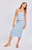 Salty Breeze Tank in Dusty Blue White - mood image