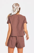 Hang Ten Top in Color - back crop view