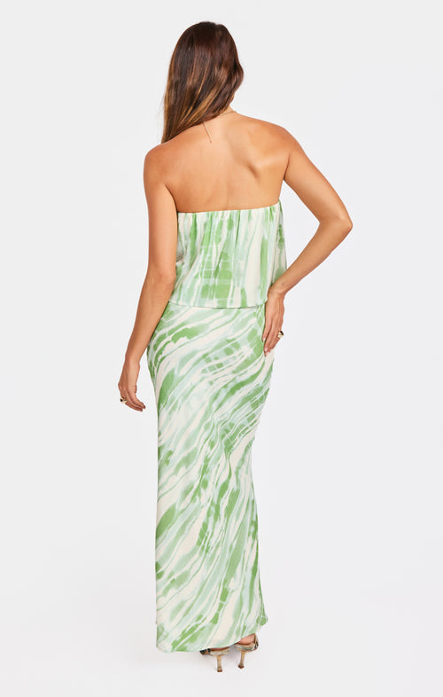 Tropical Storm Bias Skirt in Color - back view