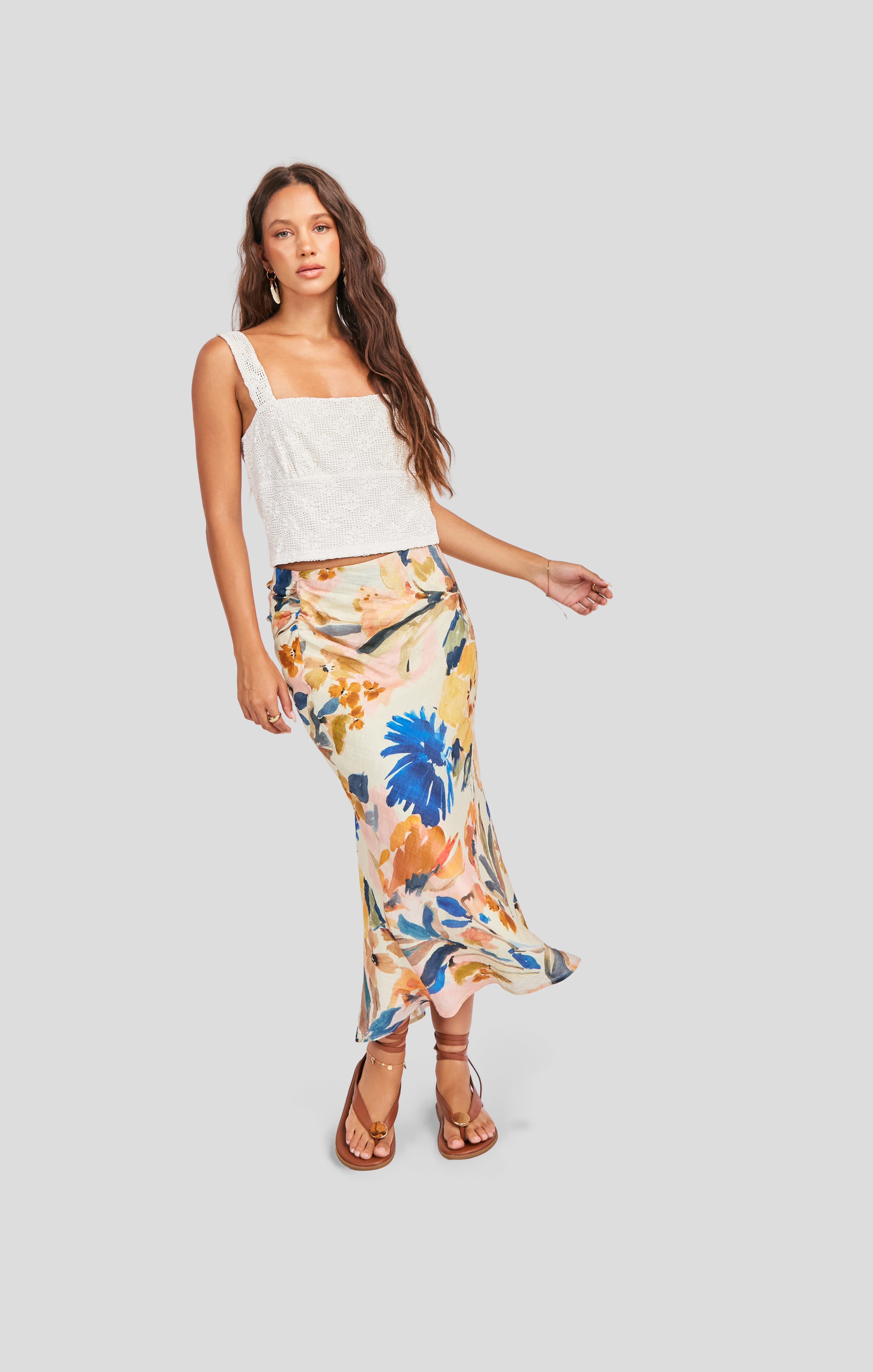 Mangrove Midi Skirt in Multi - mood image