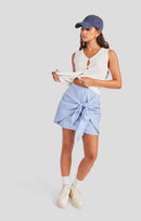 Windows Down Skirt in Blue Ivory - mood image
