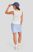 Windows Down Skirt in Blue Ivory - back view