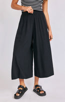 Neptune Pants in Black - front crop view