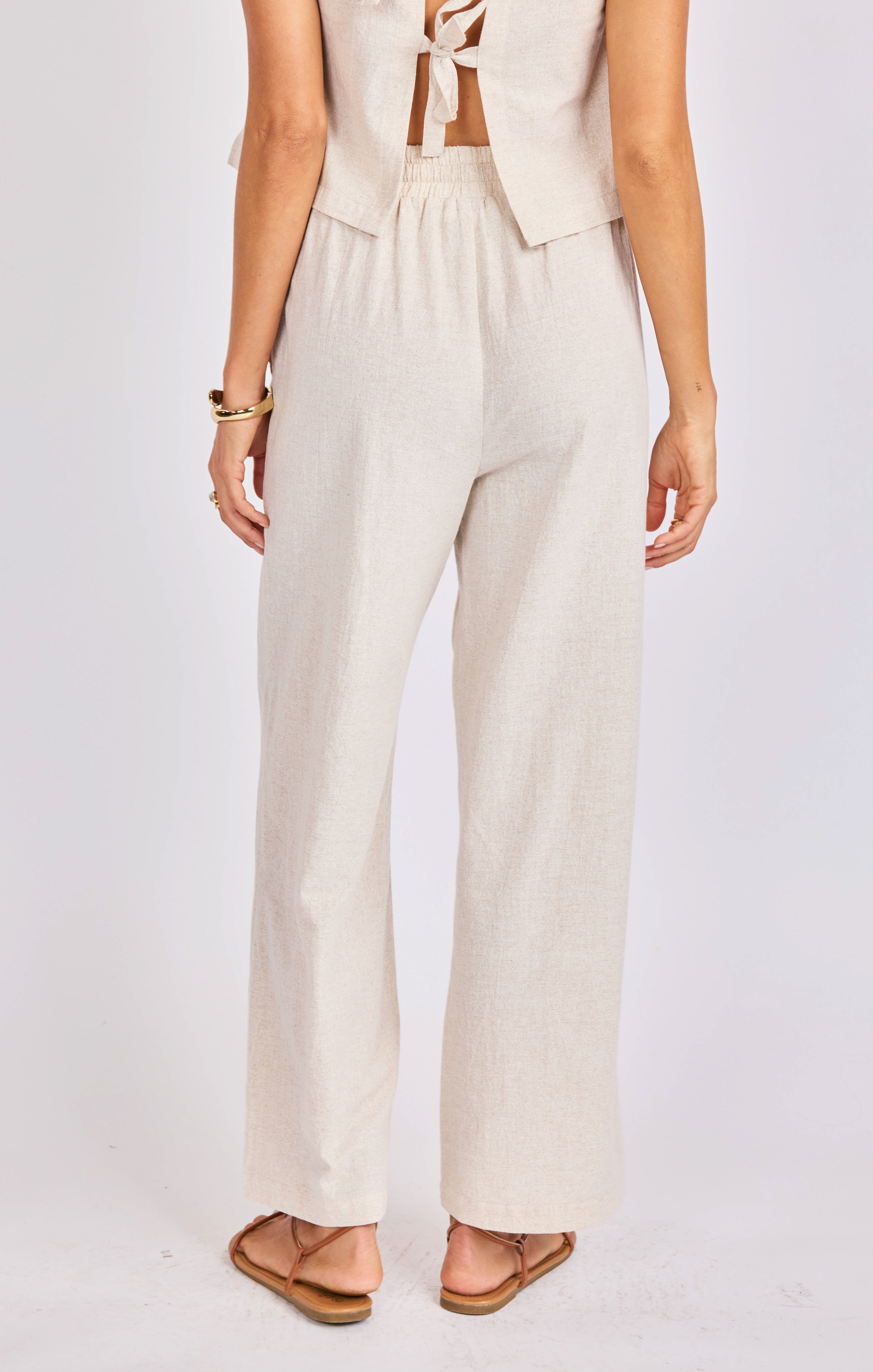 Sandbar Pants in Natural - back crop view