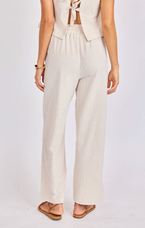 Sandbar Pants in Natural - back crop view