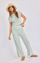 Laguna Knit Pants in Light Sage - mood image