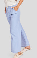 Windows Down Pants in Blue Ivory - detail view