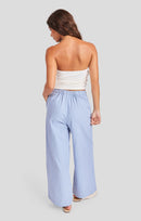 Windows Down Pants in Blue Ivory - back view